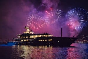 Yacht rental event new Year